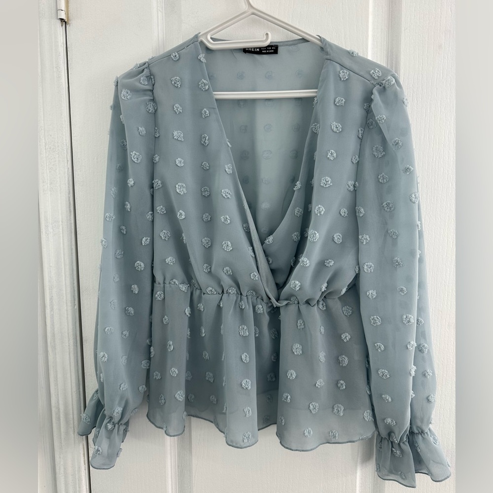 Shein long sleeve blouse